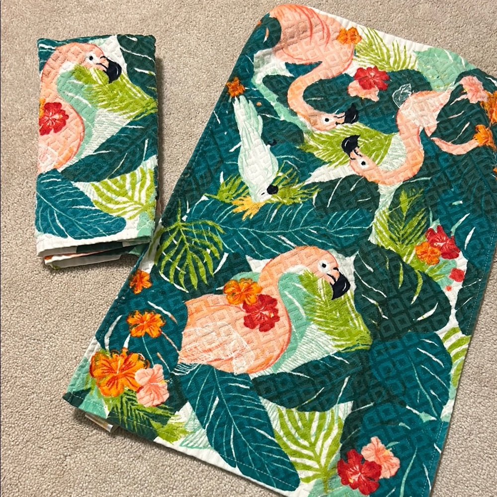 2 textured dish / hand towels